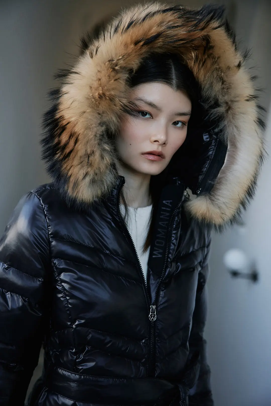 Womania-Mont-Roma Naturel Kürklü Puffer Mont 4