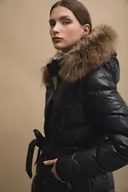 Womania X - Jacket  Naturel Kürklü Puffer Mont  7