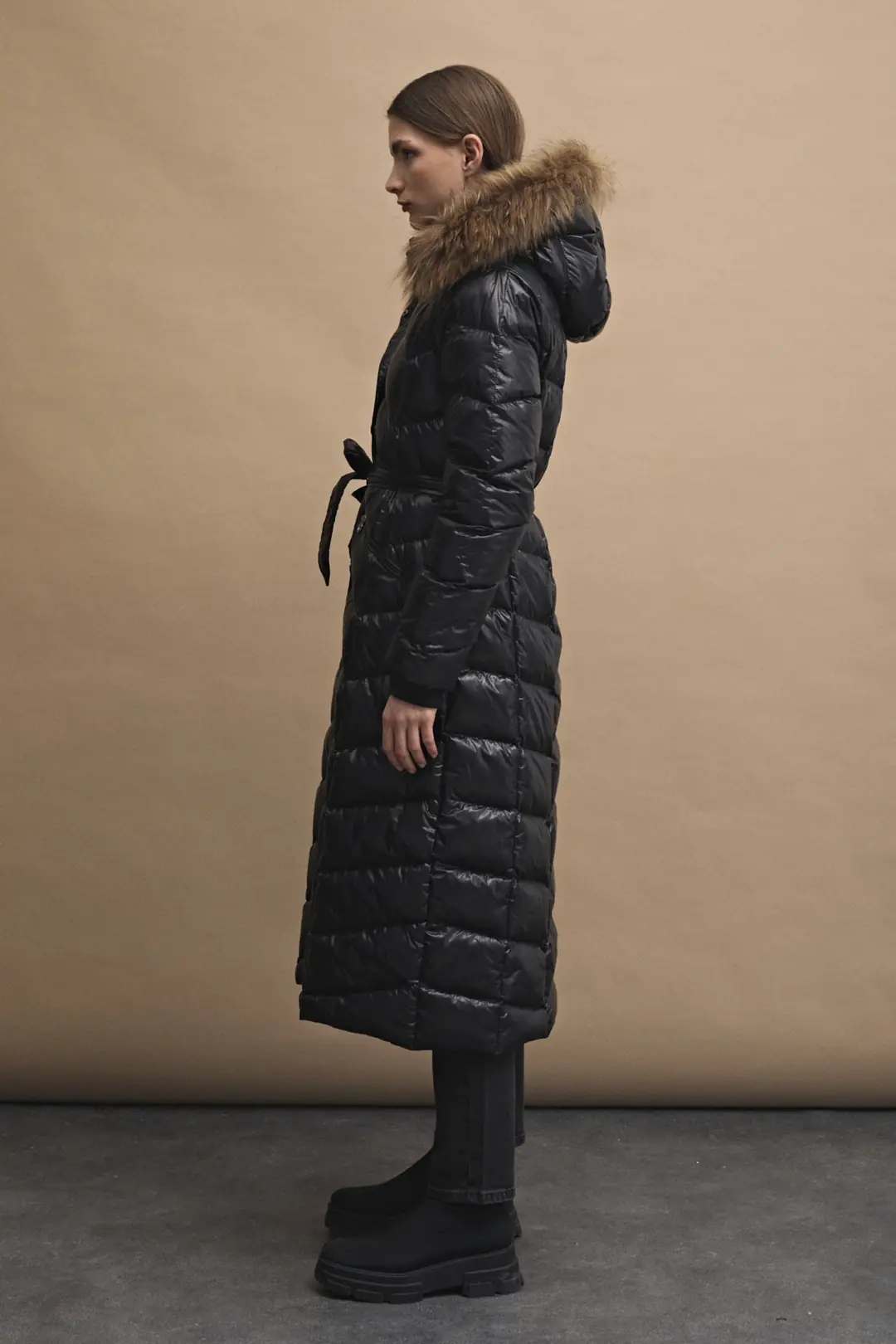 Womania X - Jacket  Naturel Kürklü Puffer Mont  3