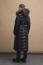 Womania X - Jacket  Naturel Kürklü Puffer Mont  4