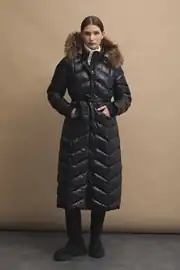Womania X - Jacket  Naturel Kürklü Puffer Mont  1