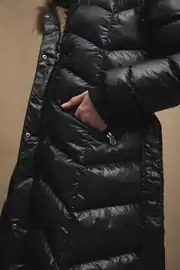 Womania X - Jacket  Naturel Kürklü Puffer Mont  8