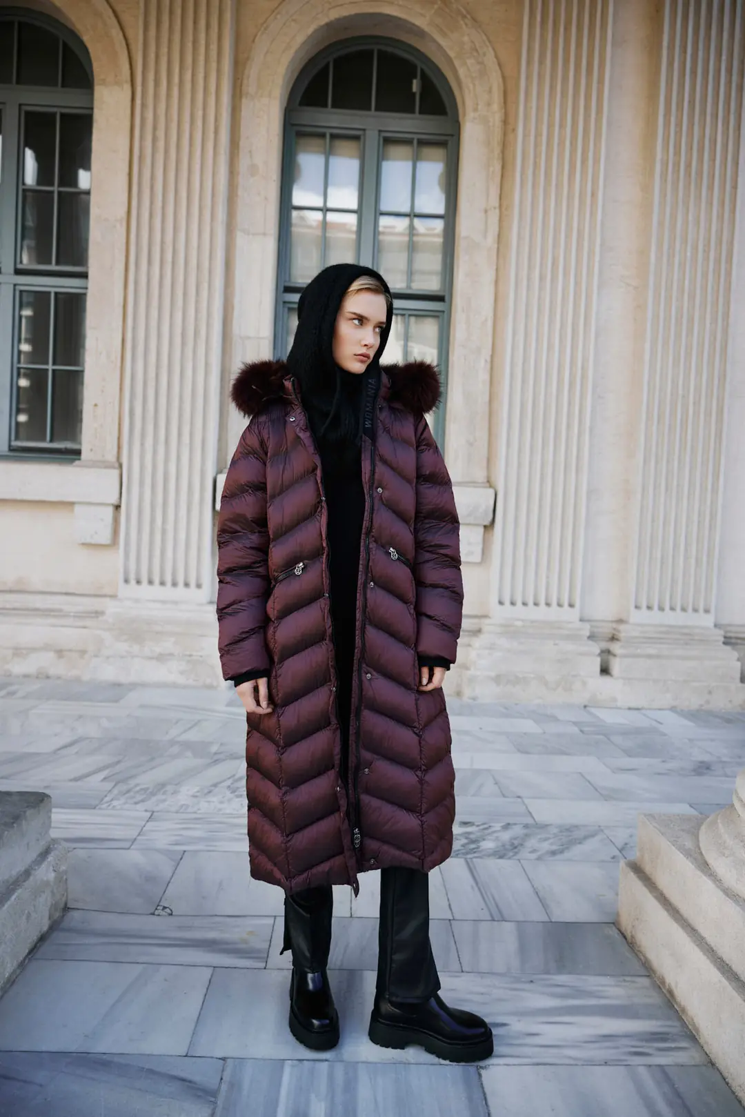 Womania X Jacket bordo mont, tam boy